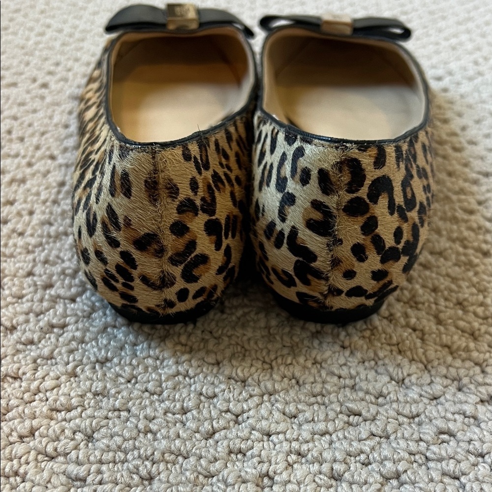 Kate Spade Animal Print Flats with Black Accent - Picture 5 of 9